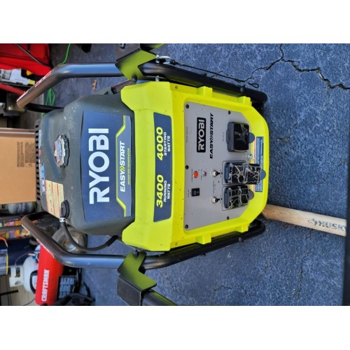 RYOBI 4000-Watt Recoil Start Gasoline Powered Digital Inverter Generator with CO Shutdown